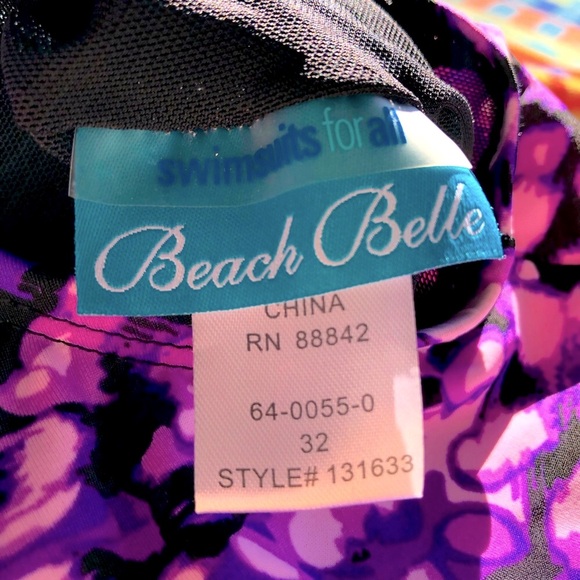 32 Swimsuits for All Beach Belle Women’s Plus Swimsuit Bathing Suit Tankini 32 - Picture 4 of 7